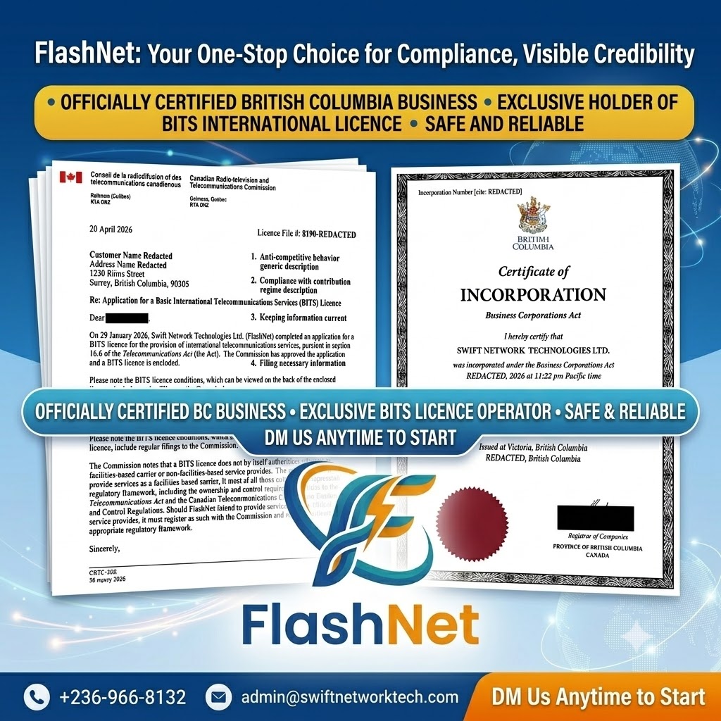 FlashNet CRTC Certificate